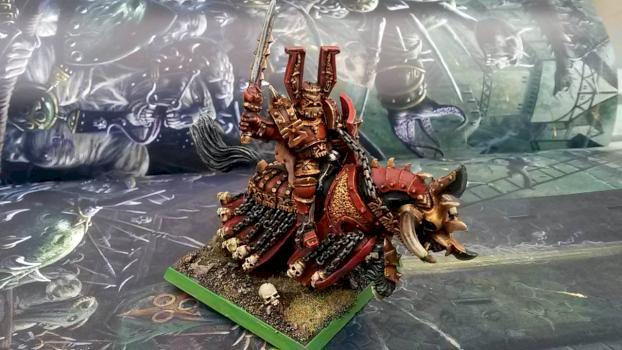 Lord of Khorne on Demonic Steed by grahamdbailey