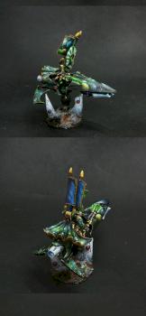 Eldar HQ on jetbikes: Autarch, Farseer and Warlock by HopeRiver