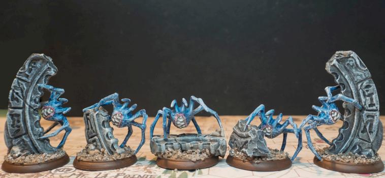 Void Spiders from Shadows of Brimstone by gazgoblin