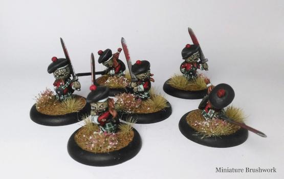 Relics Britanan Highlander unit by MiniatureBrushwork