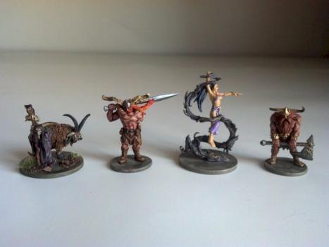 Zombicide Black Plague: Hildir the Wise, Dravog the Hewer, Cyrine, Gorv Hand Painted by BiggiesMinis by Biggiesminis