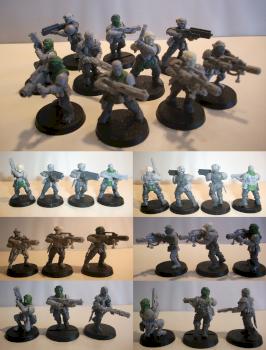 Imperial Guard Veteran Squad (unpainted) by Grimshak