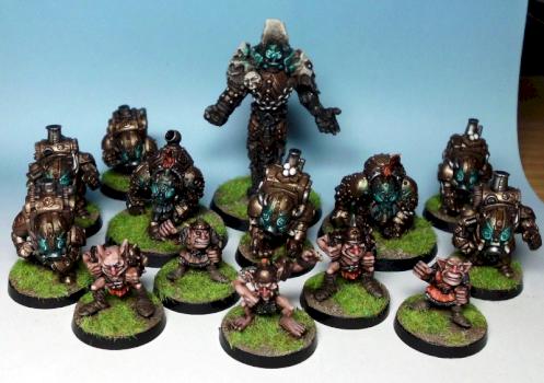 Blood Bowl Chaos Dwarf team by pulper