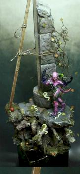 Daemonette of Slaanesh Diorama by Katan the Unleashed