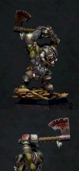 Badruk 'Eadsplitta - Black Orc Warlord from GD 2000 by rintrah