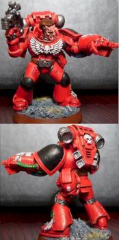 Space Marine second Legion Sergeant by imm0rtal reaper