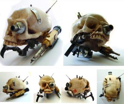 Half-Scale Servo Skull by macgyver666