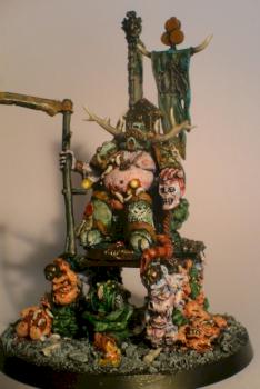 Nurgle/Death Guard Champion on palanquin by Plaguelord