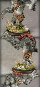 HORDES Trollblood Dire Troll (gray) by ModelPainter