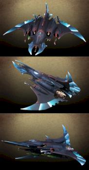 Dark Eldar Razorwing Jetfighter by me_in_japan