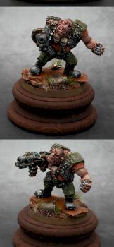 Imperial Guard Ogryn hero Nork Deddog by gimiak