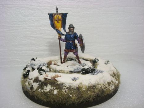 tin toy soldiers - 11th century 54mm Byzantine-bearer diorama by DioX