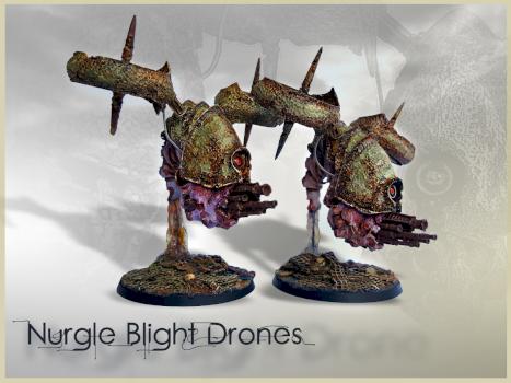 Nurgle Blight Drones by philydorf