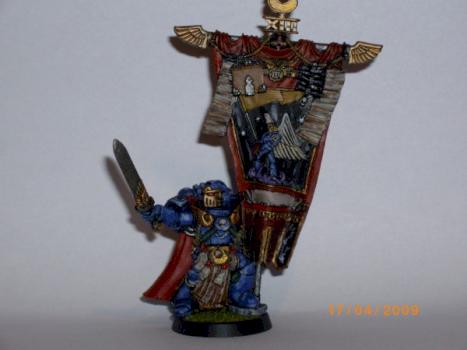 Ultramarine Standard Bearer by Master of fact