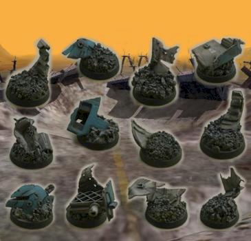 25mm bases Ruins of Devilfish by philydorf