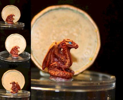 Miniature Dragon by feltisgirl