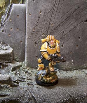 Space Marine (Imperial Fists) by philydorf