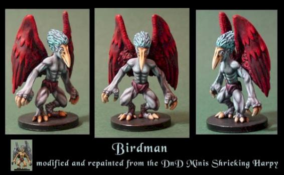 Birdman -modified from Shrieking Harpy by xredmenacex