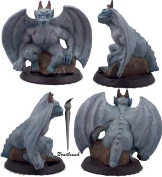 Stone Gargoyle by Bentbrush