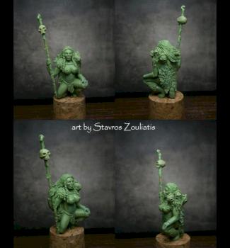 Huntress 40mm sculpture by Stavros Zouliatis