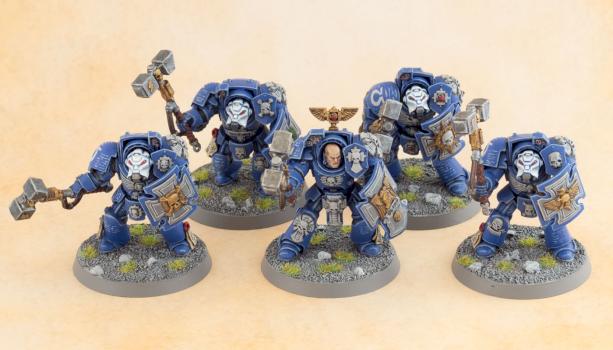 Ultramarines Terminator Close Combat Squad by S Dalsgaard