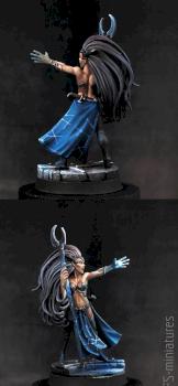 Dark Elf Supreme Sorceress by KFS-miniatures