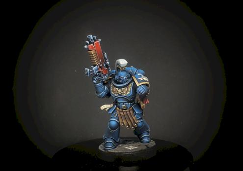 Ultramarines Captain Conversion by risk0