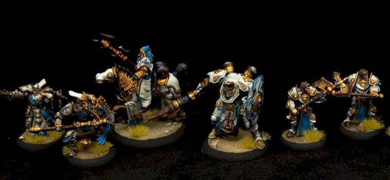 Menoth and Crucible Guard by Jolly Roger Studio