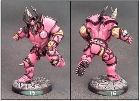 Blood Bowl Chaos Warrior by Lou Rollins