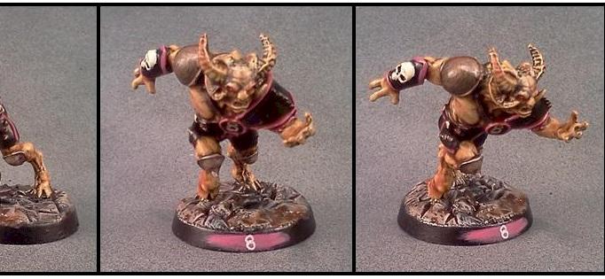 Blood Bowl Chaos Beastman by Lou Rollins