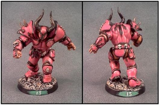 Blood Bowl Chaos Warrior by Lou Rollins