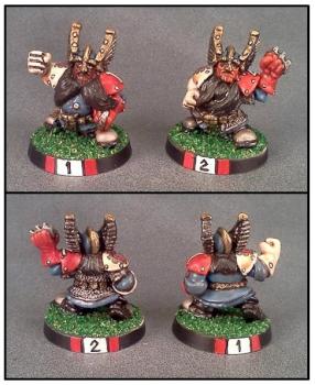 Blood Bowl Dwarf Blitzers by Lou Rollins