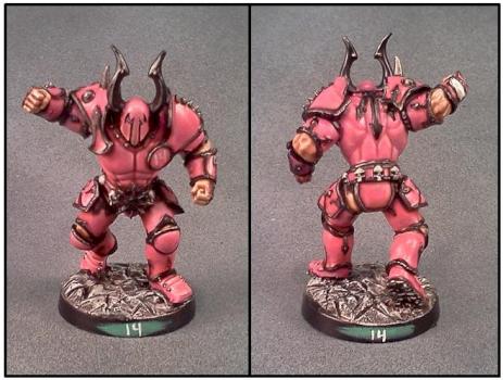 Blood Bowl Chaos Warrior by Lou Rollins