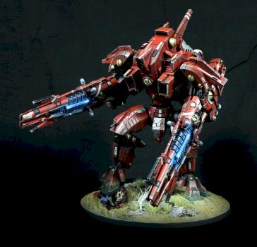 TAU XV107 R'VARNA BATTLESUIT by Savagemind666