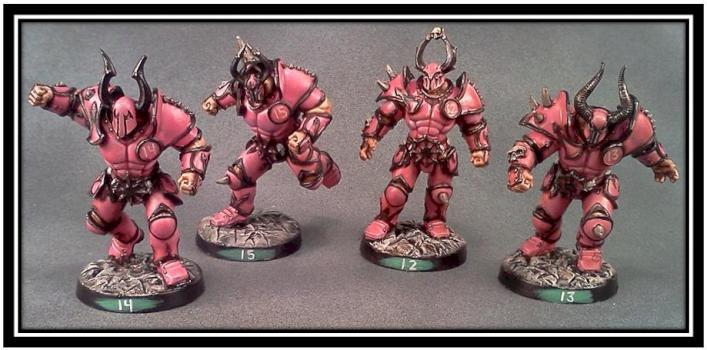 Blood Bowl Chaos Warriors by Lou Rollins