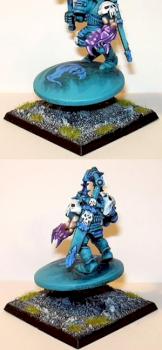 Chaos Tzeentch sorcerer on disc by bakalla