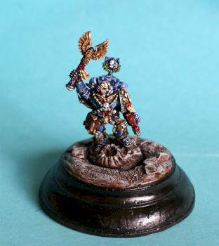 Ultramarines Chaplain Cassius on diorama SOLD by VegaMS2