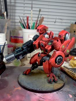 Tau Riptide in Red, Black and Green by Tim from Tau of War