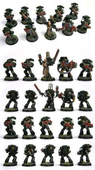 Space Marines Dark Angels Tactical Squad by Brush of War Studio