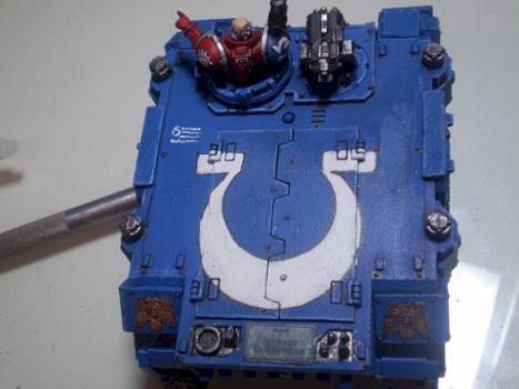 Ultramarine Rhino w/ Forgeworld (top) by MatiasBGDC