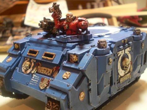 Ultramarine Rhino w/ Forgeworld (Front) by MatiasBGDC