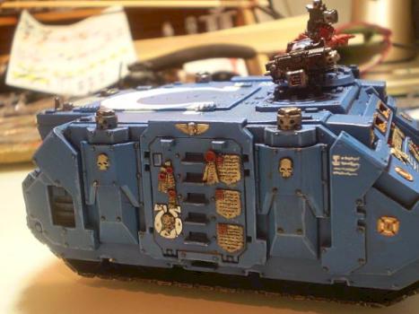 Ultramarine Rhino w/ Forgeworld (sides) by MatiasBGDC