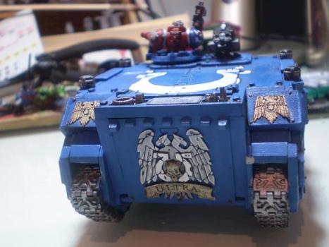 Ultramarine Rhino w/ Forgeworld (Rear) by MatiasBGDC