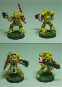 Imperial Fists Sargeant & Plasma gunner by Purgator Sovereign