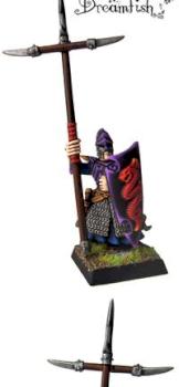 Dark Elf - spearmen standard bearer by Dreamfish