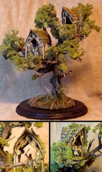 Elven sentry post sculpted by James by Wappellious