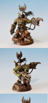 40k Blackreach Ork Bloodaxe Warboss by MiniKingdom