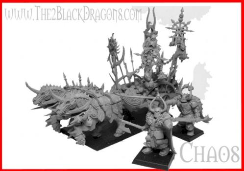 Fantasy Chaos Krieger Kriegsschrein Warshrine Warhammer by The 2 Black Dragons