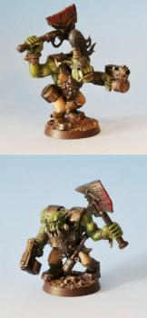 40k Blackreach Ork Bloodaxe Nobz by MiniKingdom