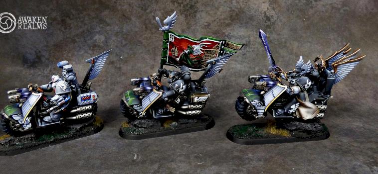 Dark Angels Ravenwing Command Squad by Awaken Realms